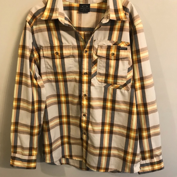 Oakley Other - Oakley yellow flannel size medium Oakley Other - Oakley yellow flannel size medium